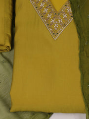 Embroidery Work Chanderi Kurta With Pant