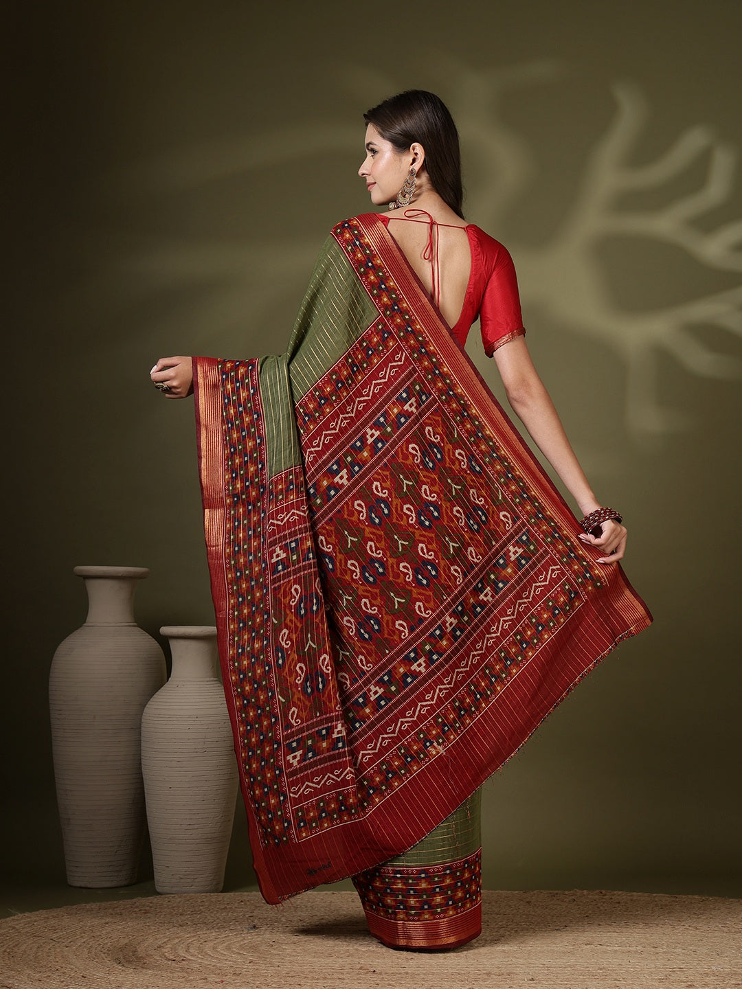 Digital Printed Art Silk Saree