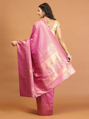 Zari Jaal Brocade Handloom Woven Saree