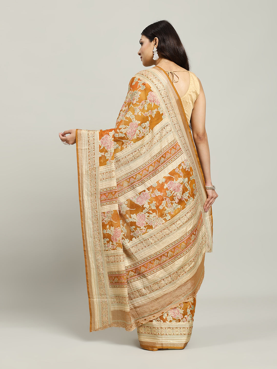 Digital Printed Georgette Saree