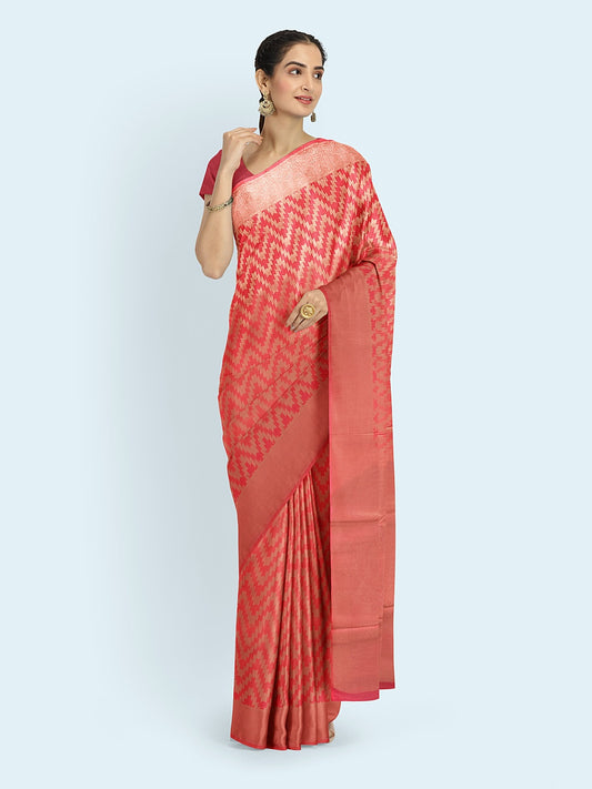 Zari Jaal Art Silk Woven Saree