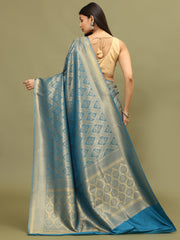 Zari Jaal Woven Handloom Saree