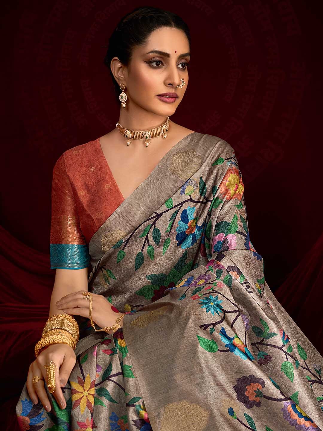 Woven Printed Art Silk Saree