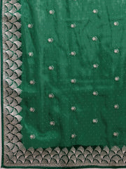 Stone Embroidery Organza Handloom Saree