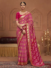 Patola Printed Art Silk Saree