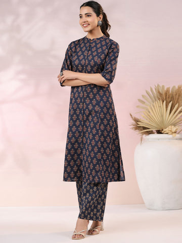 Printed Cotton Kurta Set