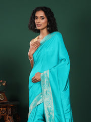 Woven Design Cotton Blend Saree