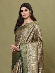 Zari Jaal Woven Handloom Saree