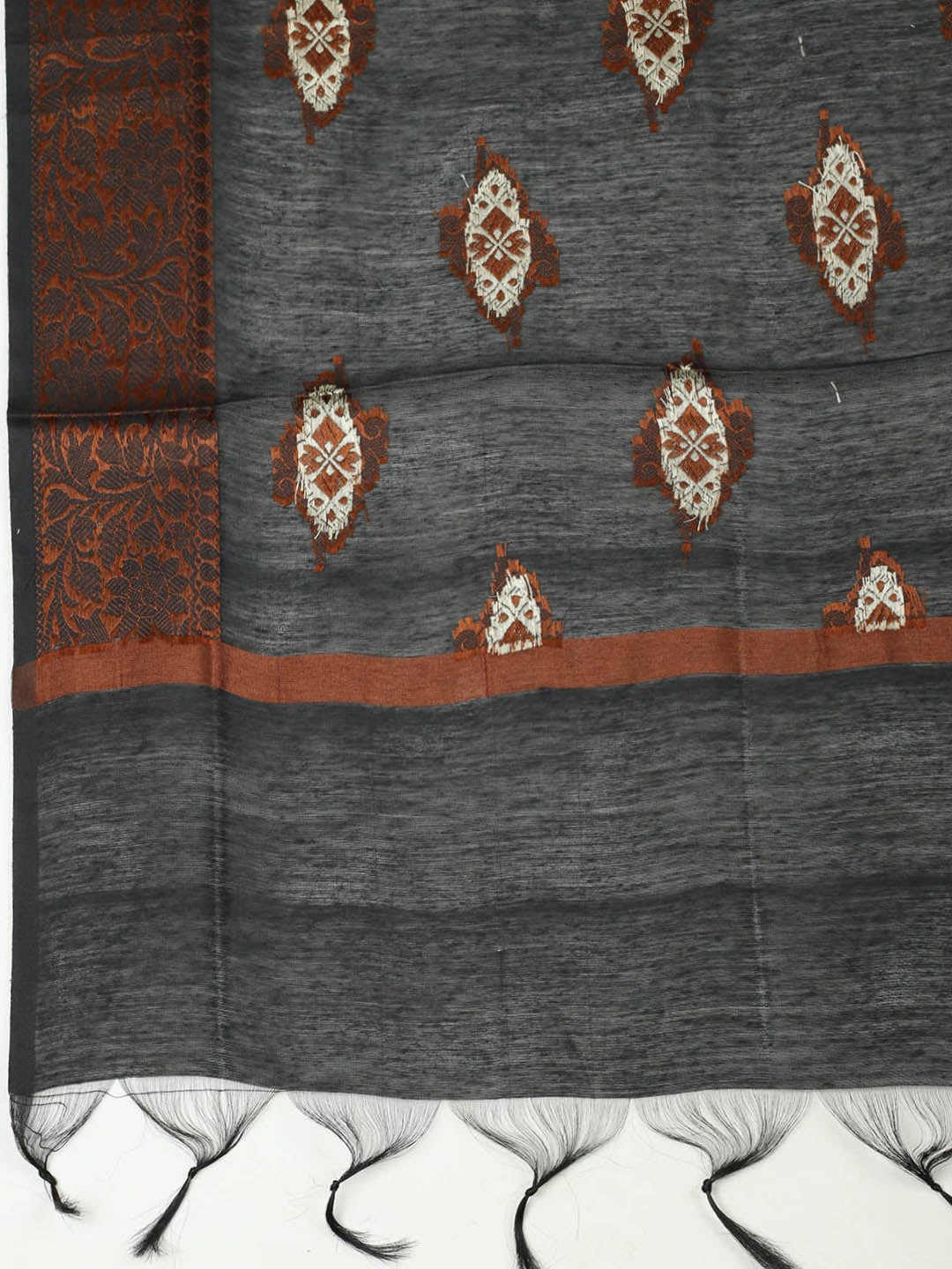 Woven Design Chanderi Unstitched Suit With Pant &amp; Dupatta