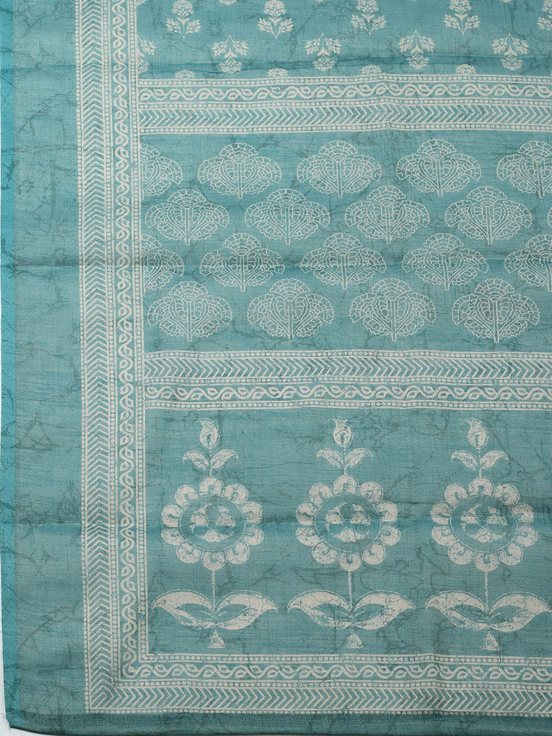 Embellished Tissue Unstitched Suit With Pant &amp; Dupatta