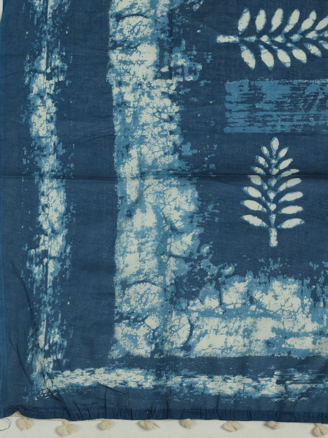 Printed Cotton Unstitched Suit With Pant &amp; Dupatta