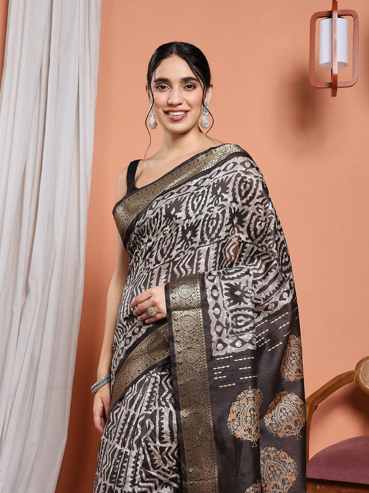 Digital Printed Art Silk Saree