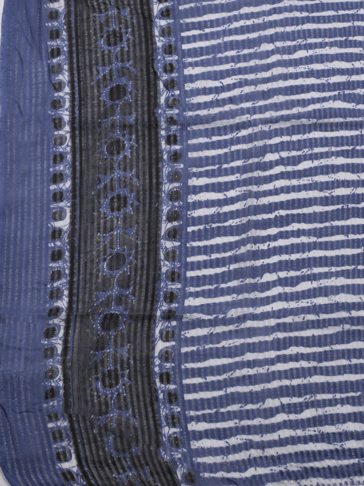 Printed Cotton Blend Unstitched Suit With Dupatta