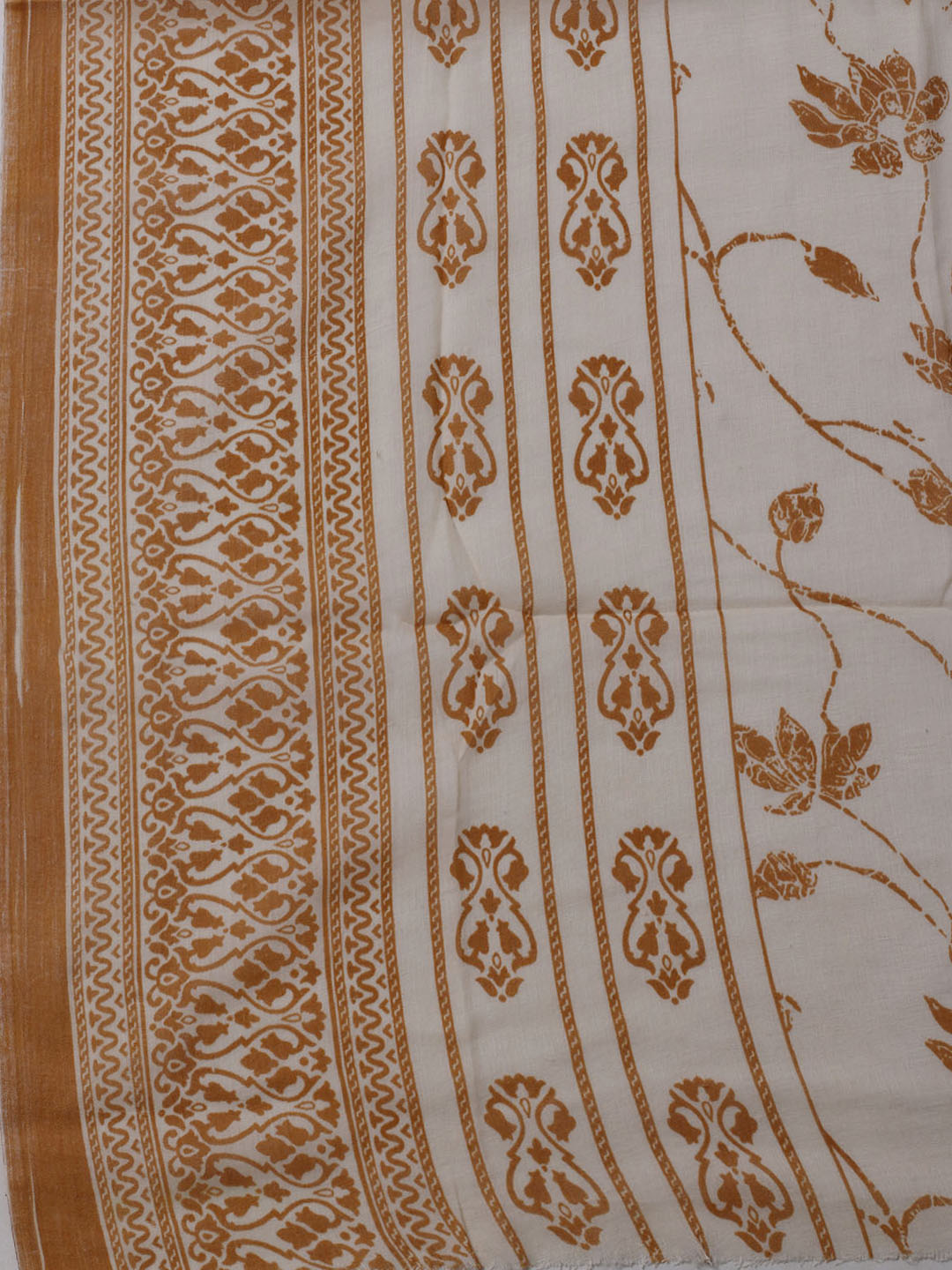 Printed Cotton Blend Unstitched Suit With Dupatta