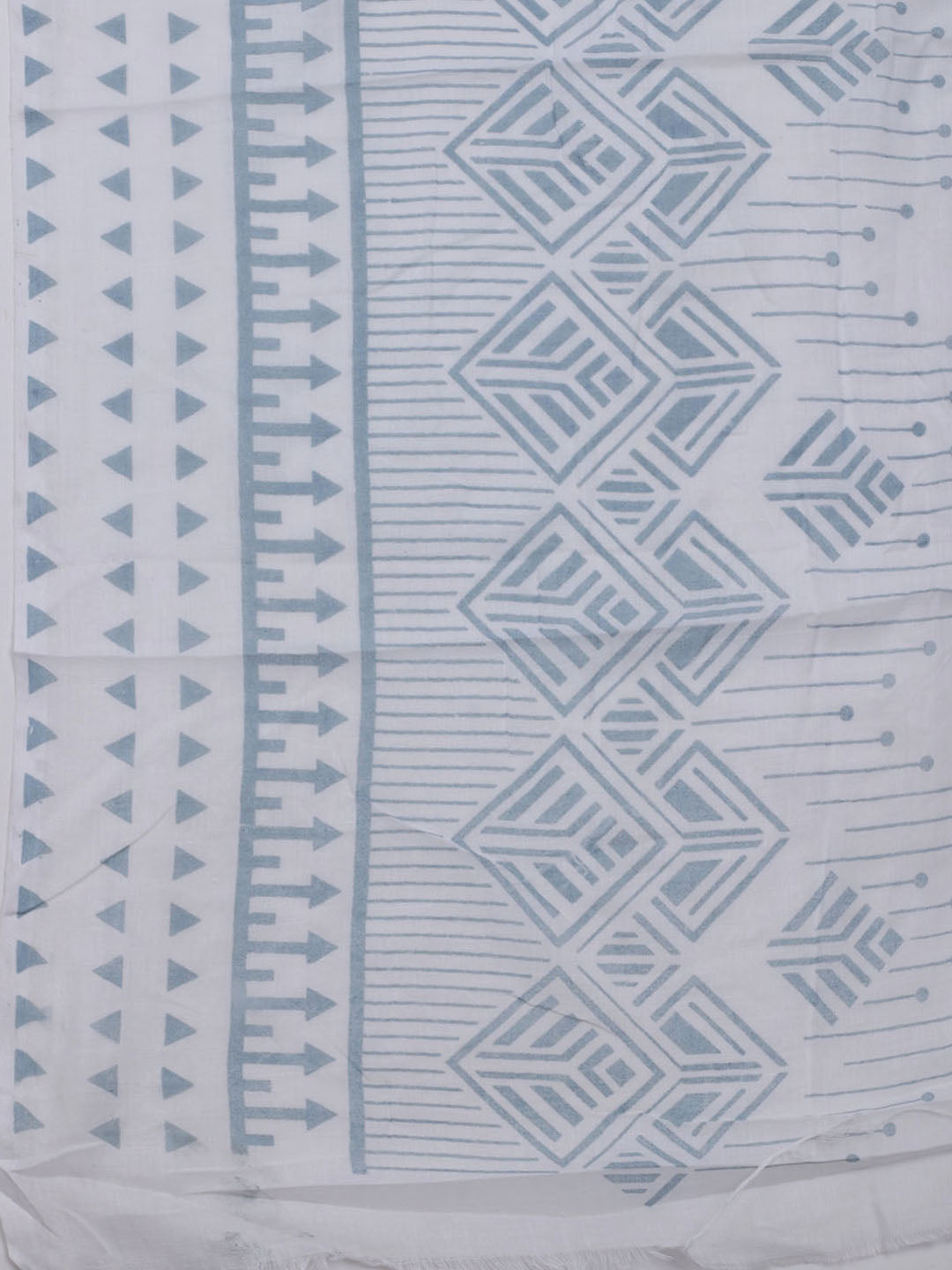 Printed Cotton Blend Unstitched Suit With Dupatta