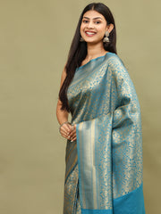 Zari Jaal Woven Handloom Saree