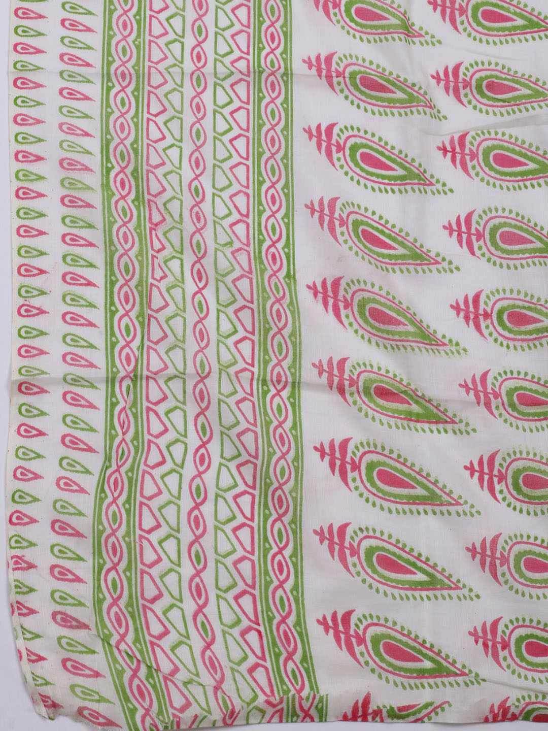 Printed Cotton Blend Unstitched Suit With Dupatta