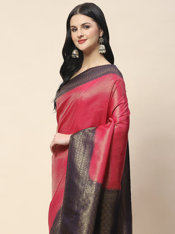 Zari Jaal Woven Handloom Saree