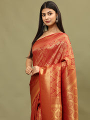 Zari Jaal Woven Handloom Saree