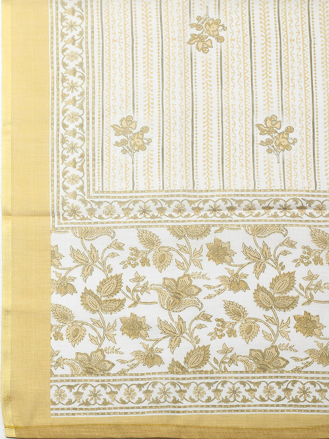 Embroidered Cotton Blend Unstitched Suit With Pant &amp; Dupatta