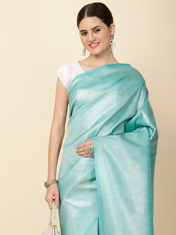 Brocade Zari Jaal Woven Handloom Saree