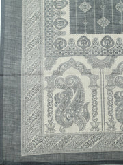 Embroidered Cotton Blend Unstitched Suit With Pant & Dupatta