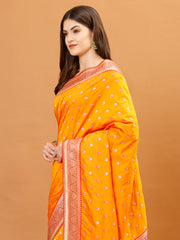 Zari Border Banarasi Woven Saree