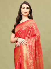 Zari Jaal Woven Handloom Saree