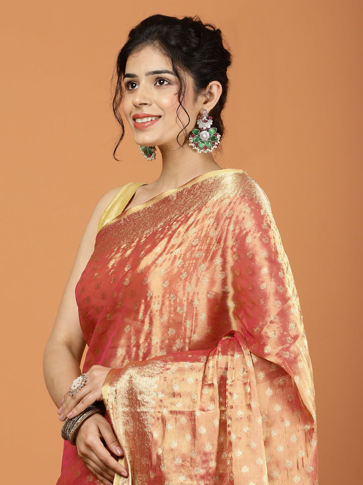 Zari Jaal Cotton Woven Saree