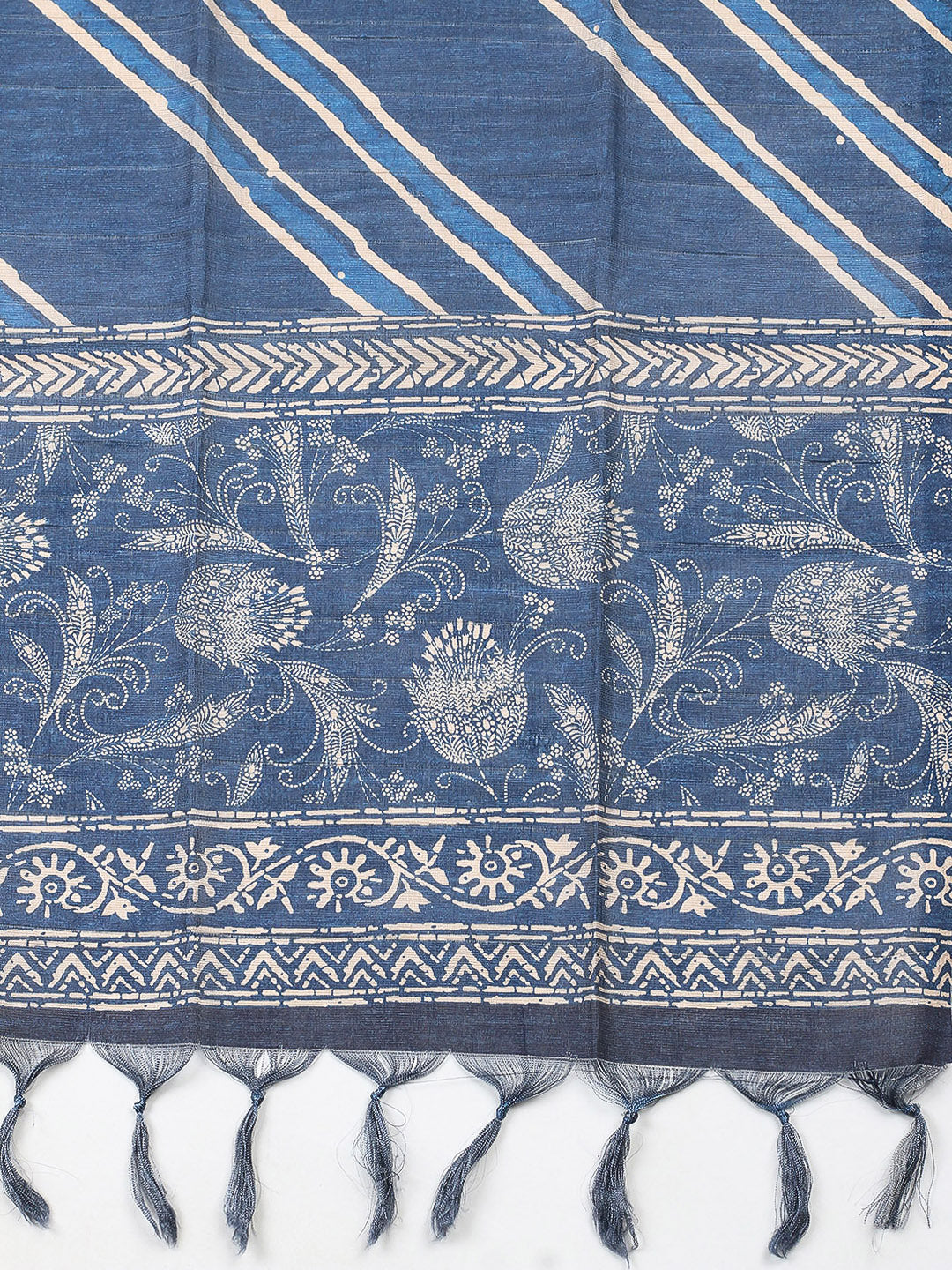 Embroidered Cotton Blend Unstitched Suit With Pant &amp; Dupatta