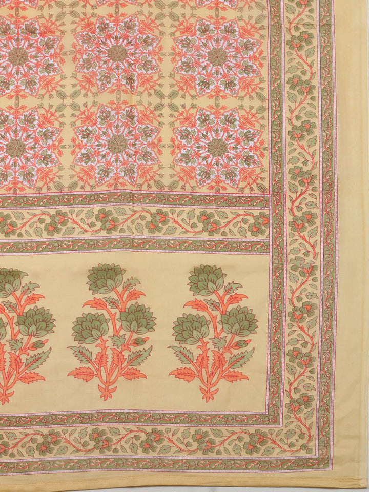 Embellished Cotton Blend Unstitched Suit With Pant &amp; Dupatta
