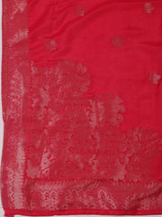 Neck Embroidered Organza Unstitched Suit Piece With Dupatta
