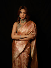 Woven Design Satin Saree