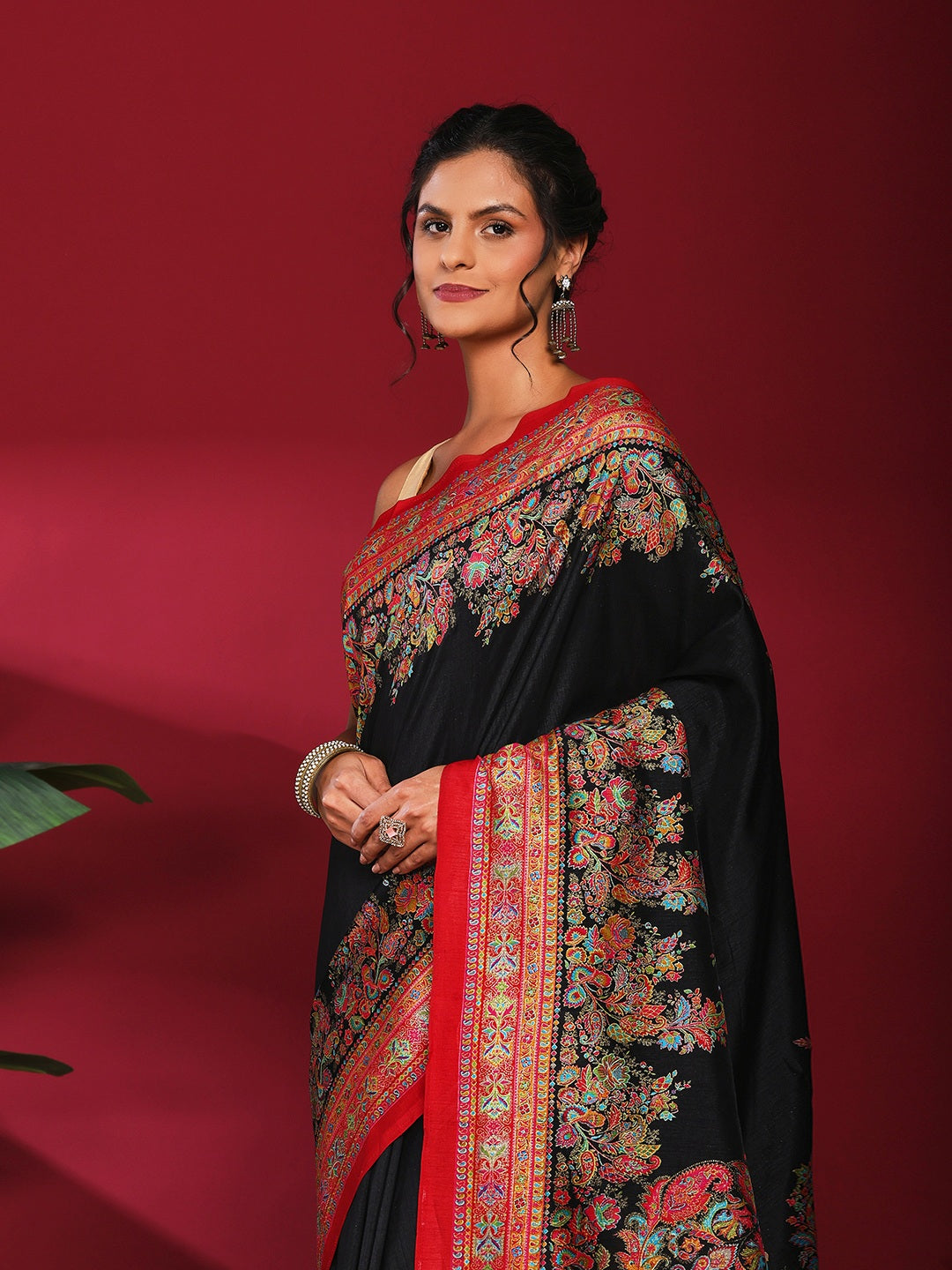 Digital Printed Art Silk Saree