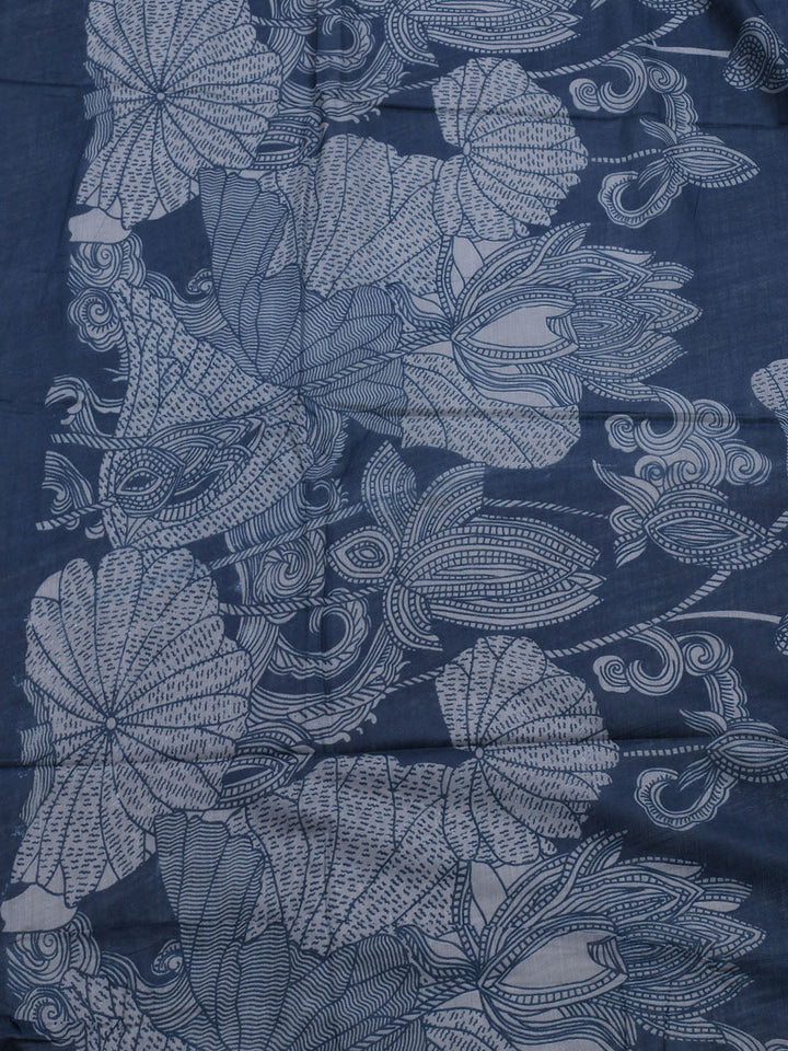 Neck Embroidered Cotton Blend Unstitched Suit With Dupatta