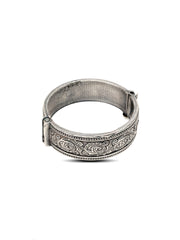 Silver Oxidized Bangle