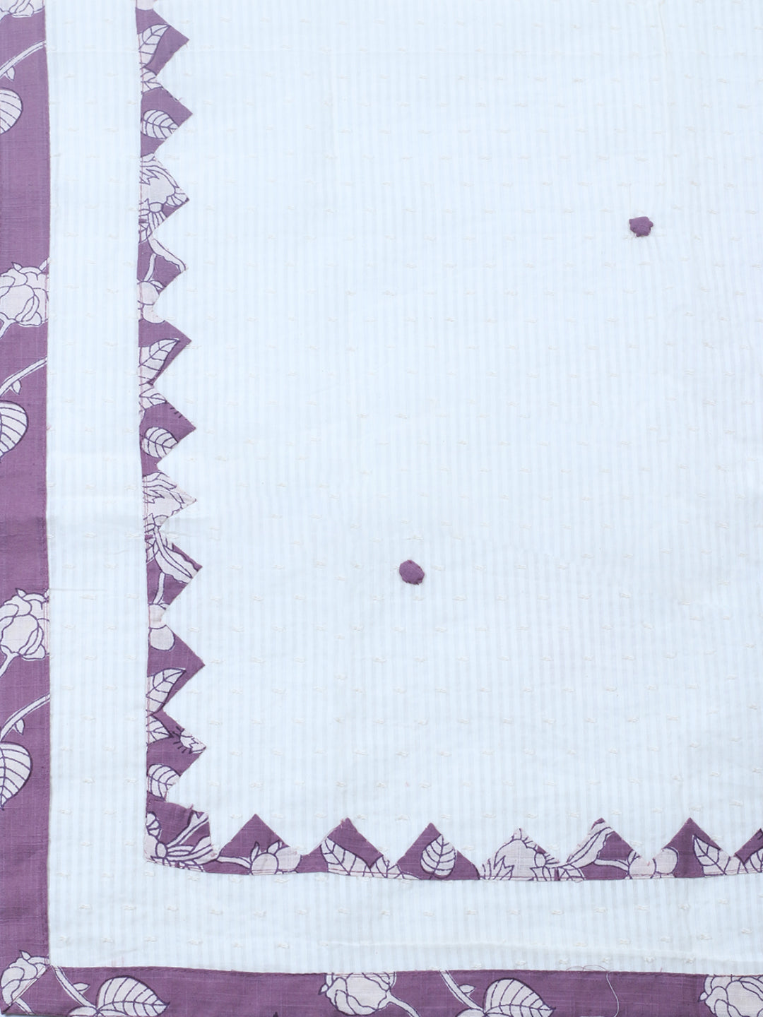 Embroidered Cotton Blend Unstitched Suit With Pant &amp; Dupatta