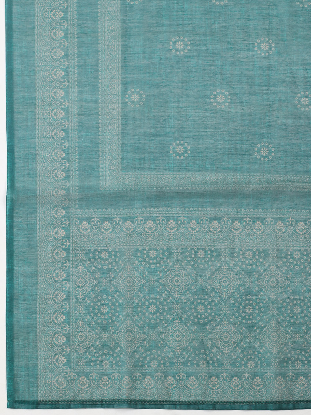 Embroidered Linen Blend Unstitched Suit With Pant &amp; Dupatta