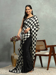 Embelished Crepe Saree