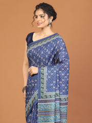 Digital Printed Tussar Woven Saree