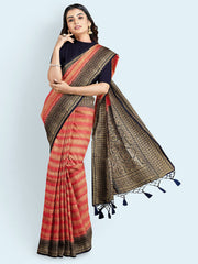 Zari Jaal Woven Art Silk Saree