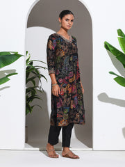 Printed Cotton Blend Kurta With Pant