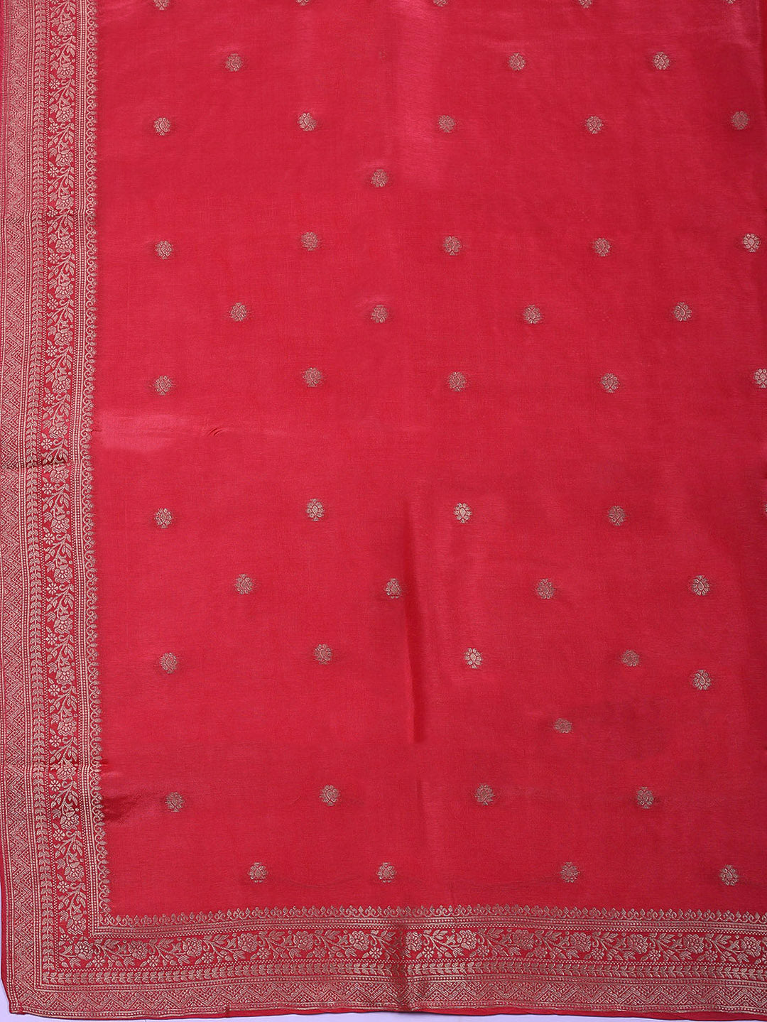 Woven Design Chanderi Unstitched Suit With Pant &amp; Dupatta