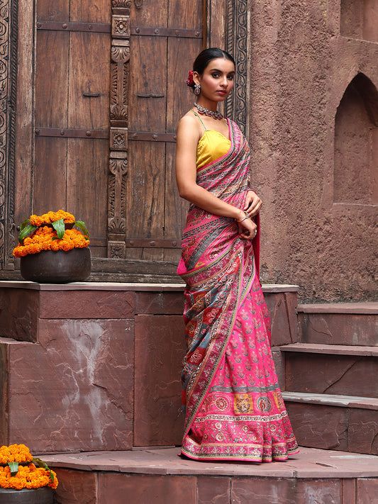 Printed Crepe Saree