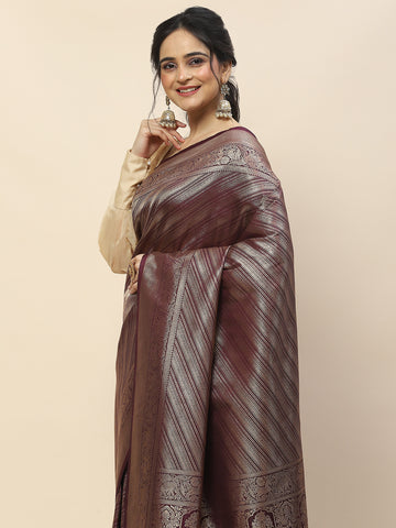 Zari Jaal Woven Handloom Saree