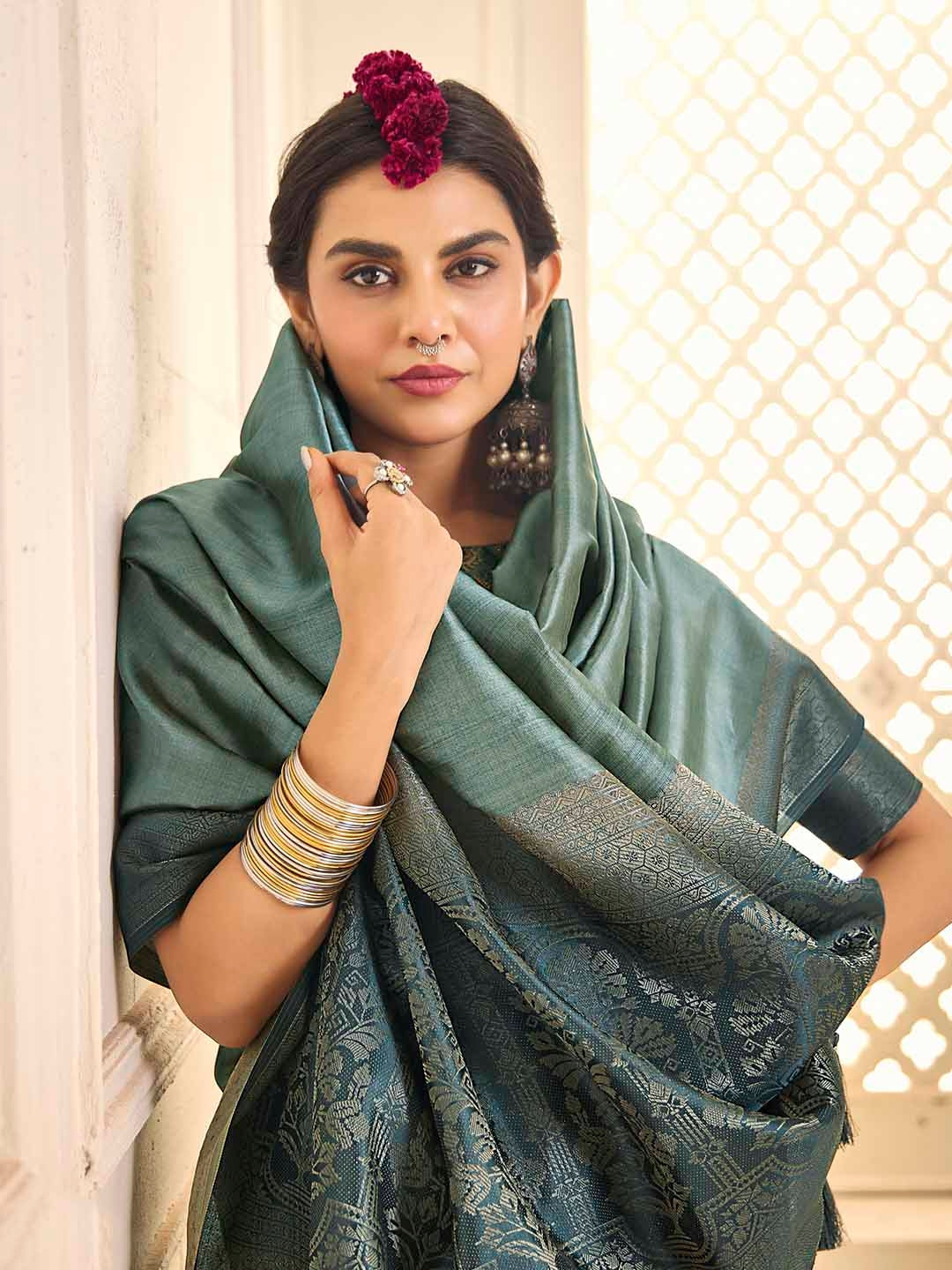 Zari Border Art Silk Saree