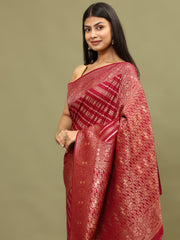 Zari Jaal Woven Handloom Saree