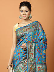 Digital Floral Print Crepe Saree