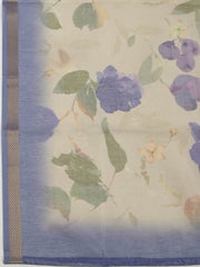 Embroidered Chanderi Unstitched Suit With Pant & Dupatta