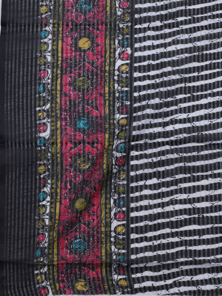 Printed Cotton Blend Unstitched Suit With Dupatta